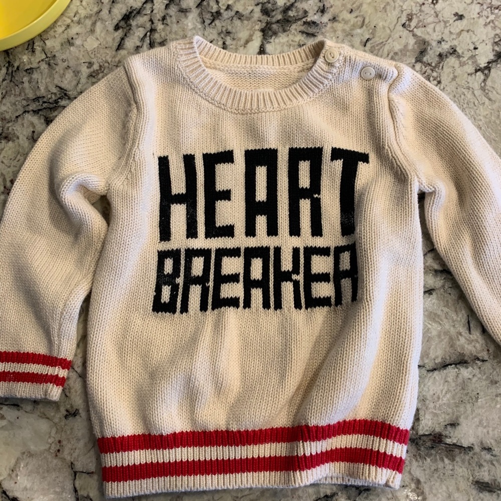 Heart breaker knit sweater